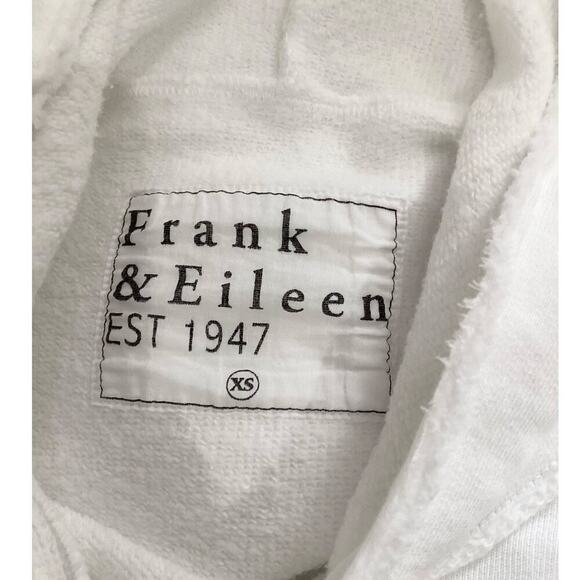 Frank & Eileen Kane Caplet Hoodie Triple Fleece In White Size XS Top - Picture 10 of 12